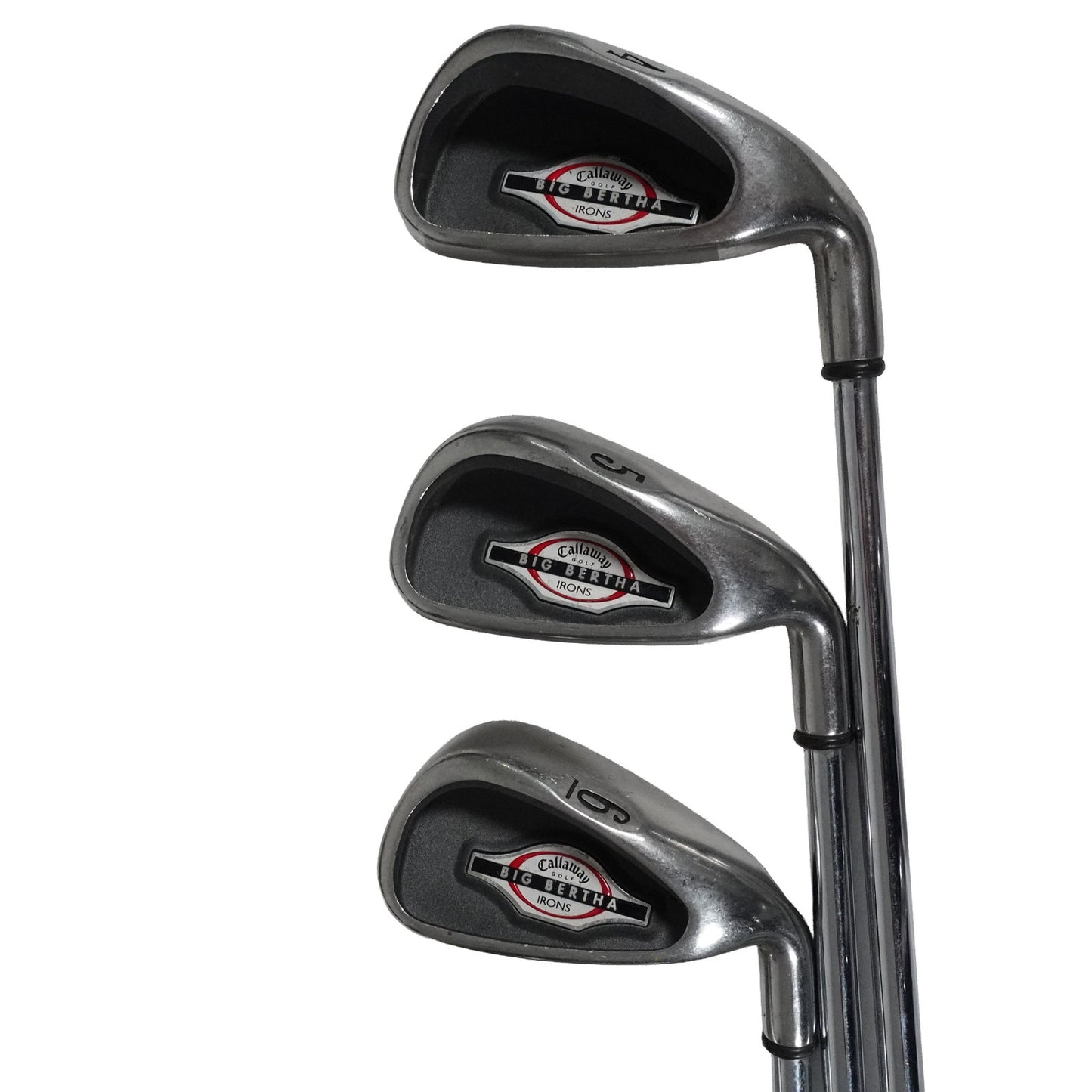 Callaway Big Bertha Iron Set Uniflex Steel 4-10+PW+SW RH NEW GRIPS