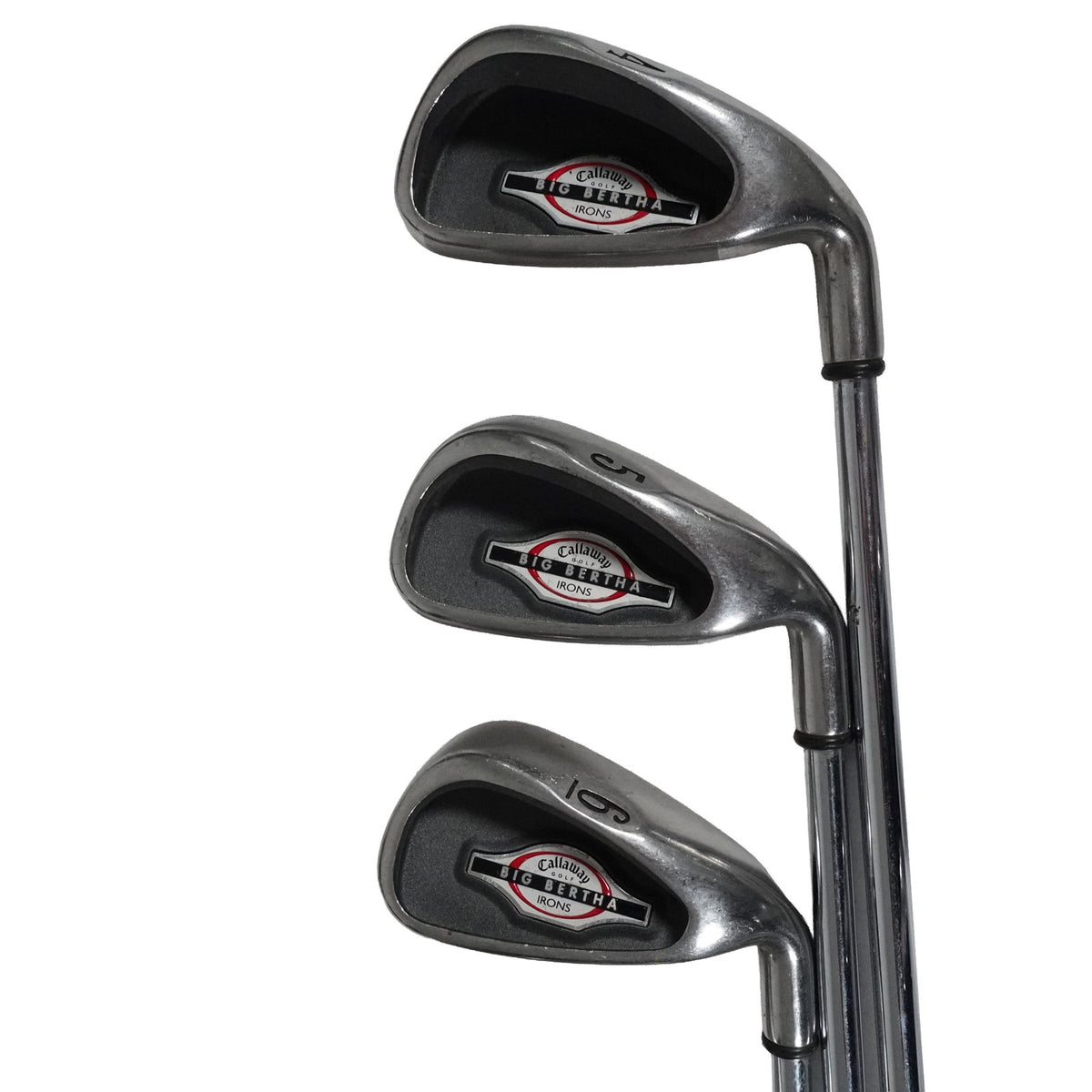 Callaway Big Bertha Iron Set Uniflex Steel 4-10+PW+SW RH NEW GRIPS
