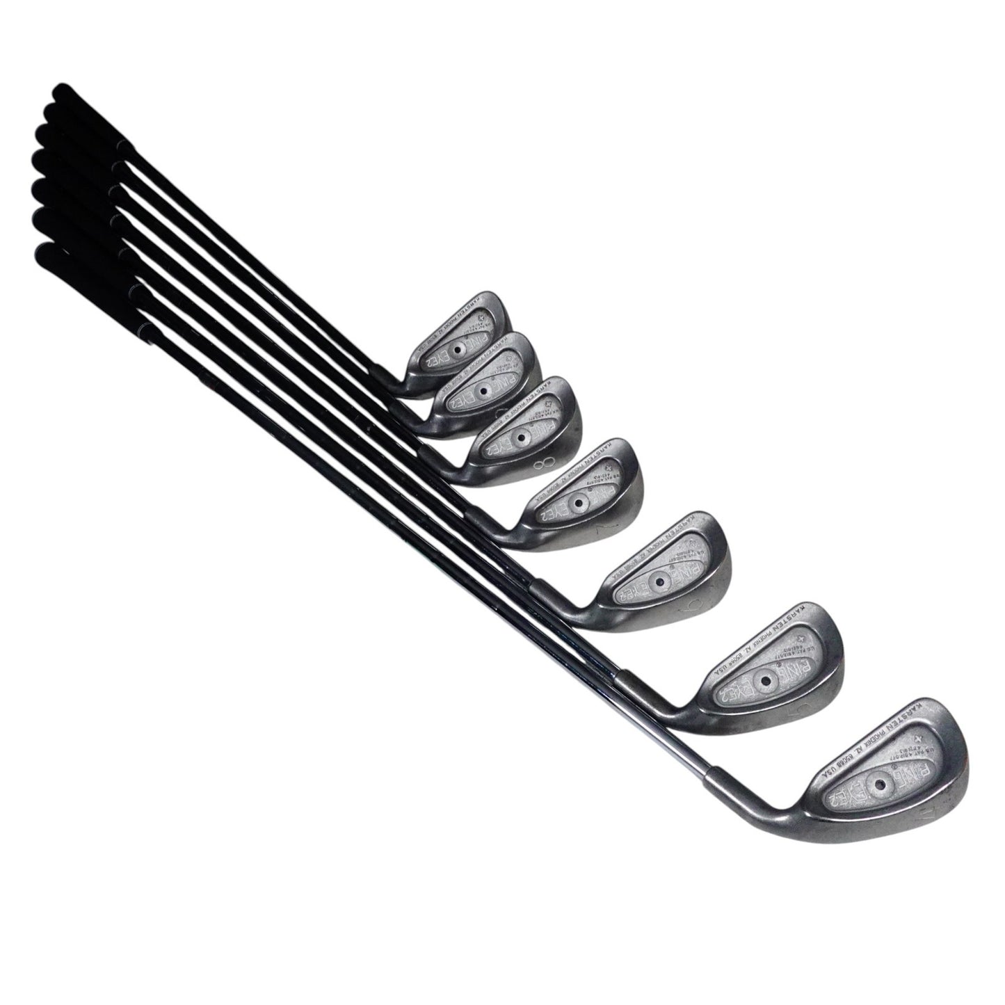 Ping Eye 2 + Black Dot Iron Set KT-M Stiff Flex Steel 4-PW RH NEW GRIPS