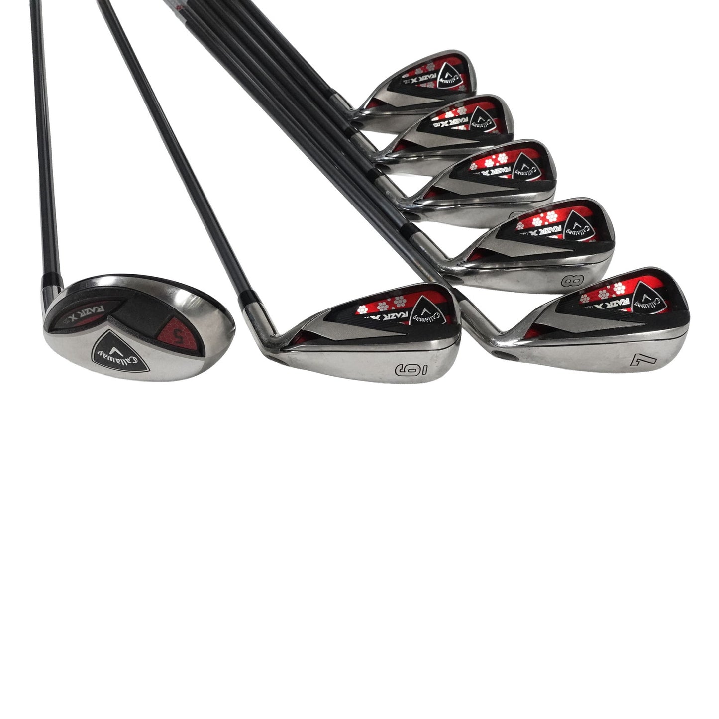 Callaway Razr X HL Set Driver 3 Wood Iron Set 4 5H 6-SW Ladies Flex RH NEW GRIPS