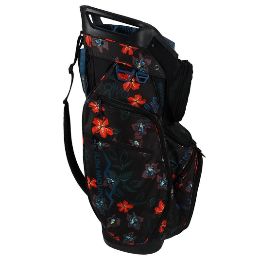 Sun Mountain Diva Floral Hawaiian 14 Way Car Golf Bag w Rain Cover