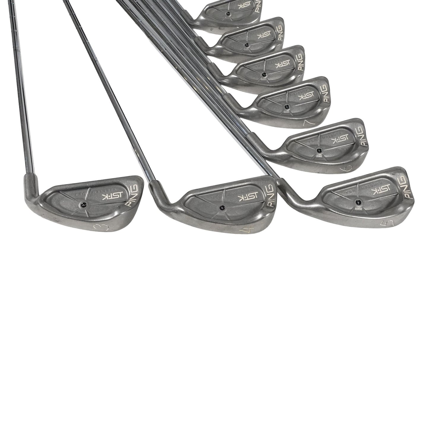 Ping ISI K Iron Set JZ Stiff Flex Steel Matching Serials 3-PW RH NEW GRIPS