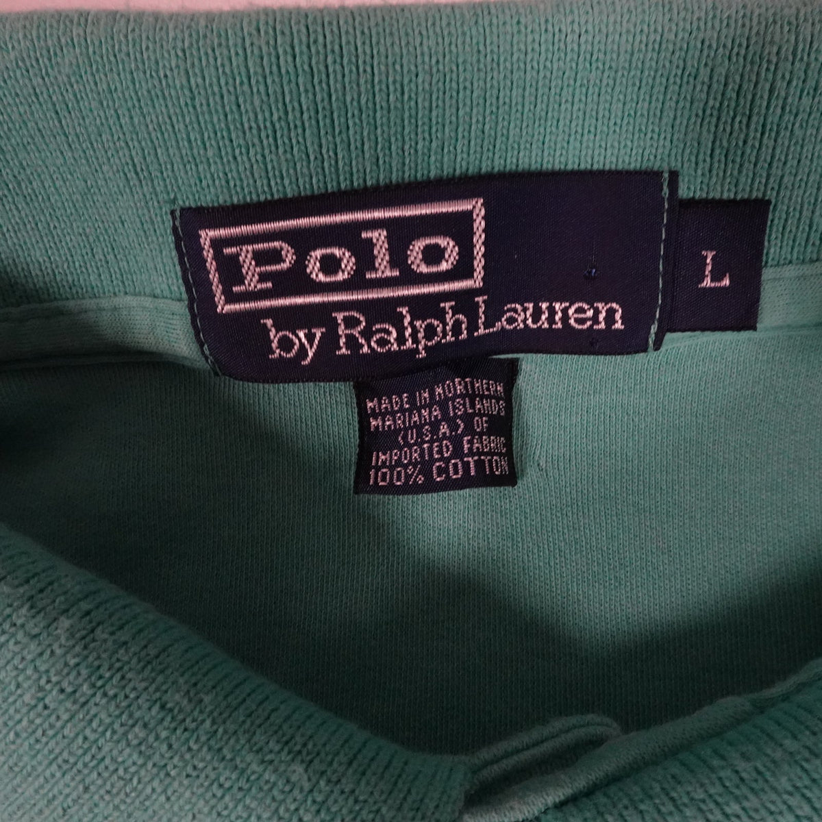 Ralph Lauren Vintage Mariana USA Knit Polo Shirt Men's Large