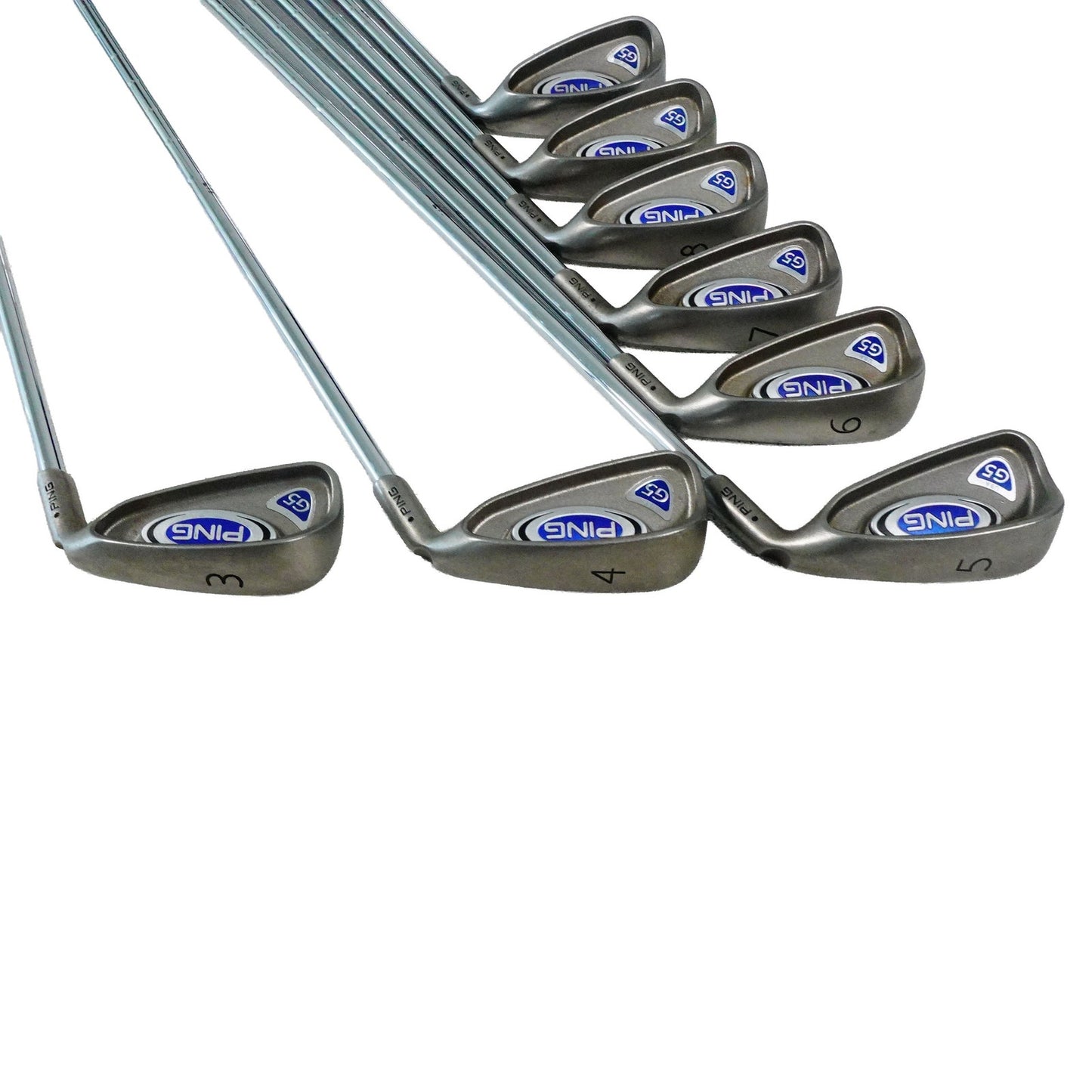 Ping G5 Black Dot Iron Set CS Lite Regular Flex Steel 3-PW RH NEW GRIPS