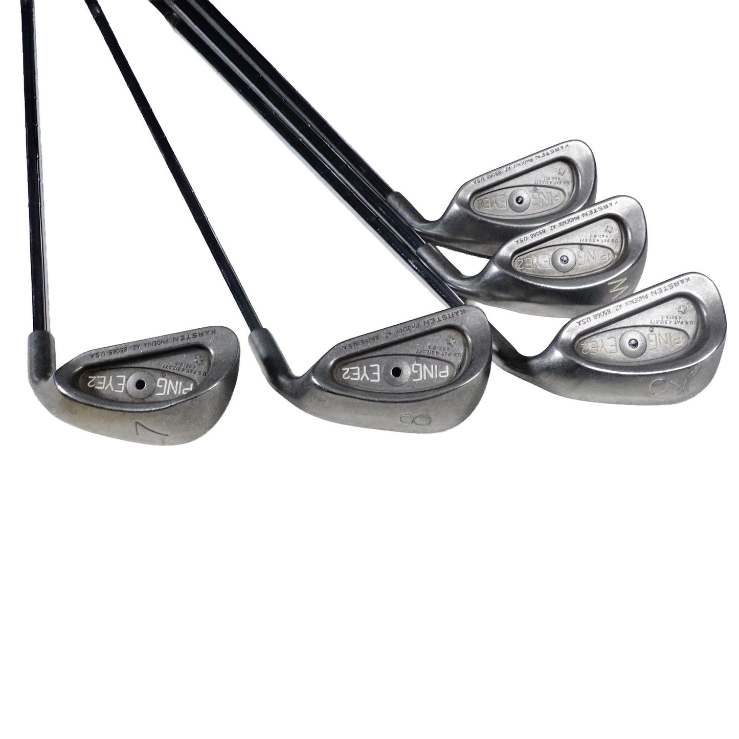 Ping Eye 2 + Iron Set Black Dot KT-M Stiff Flex Steel 4-PW+SW RH