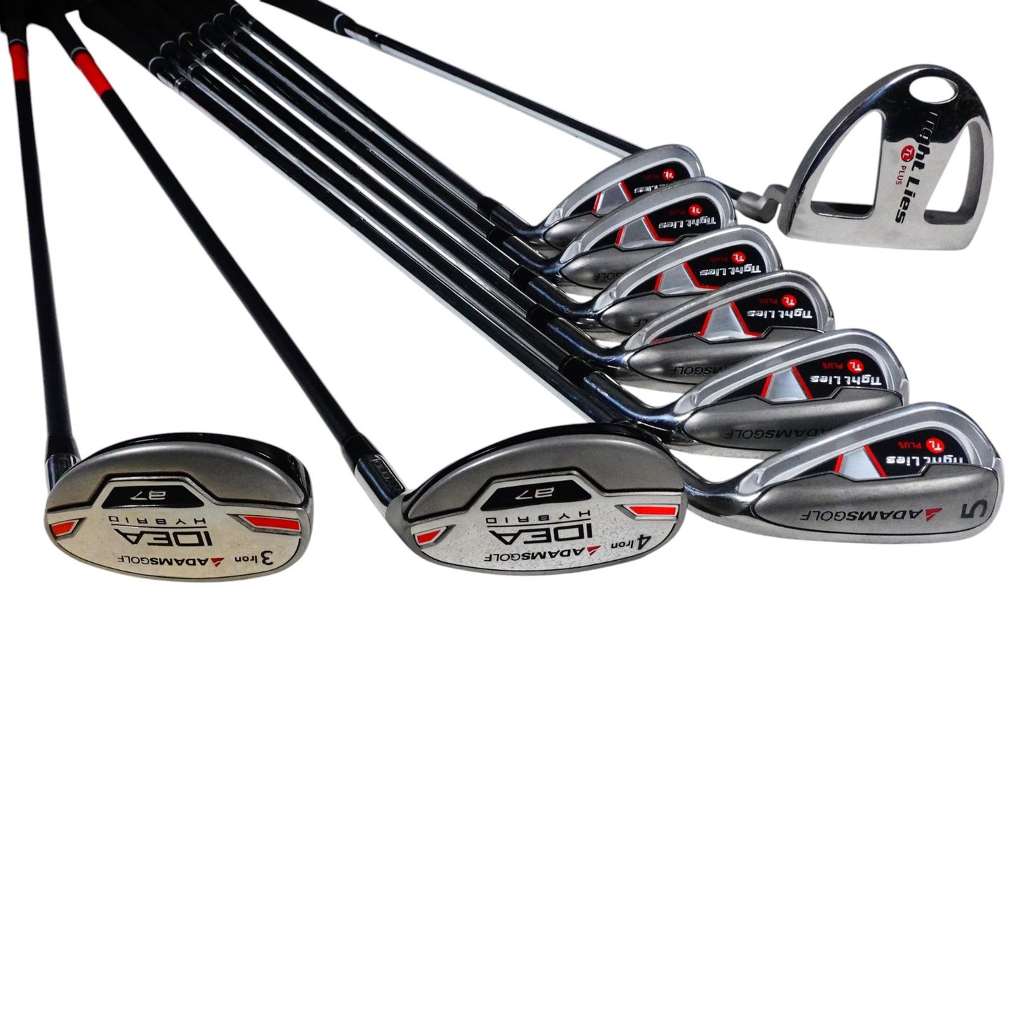 Adams Tight Lies Wood 1 3 5 Hybrid 3 4 Iron 5-SW Putter Regular Flex Golf Set RH