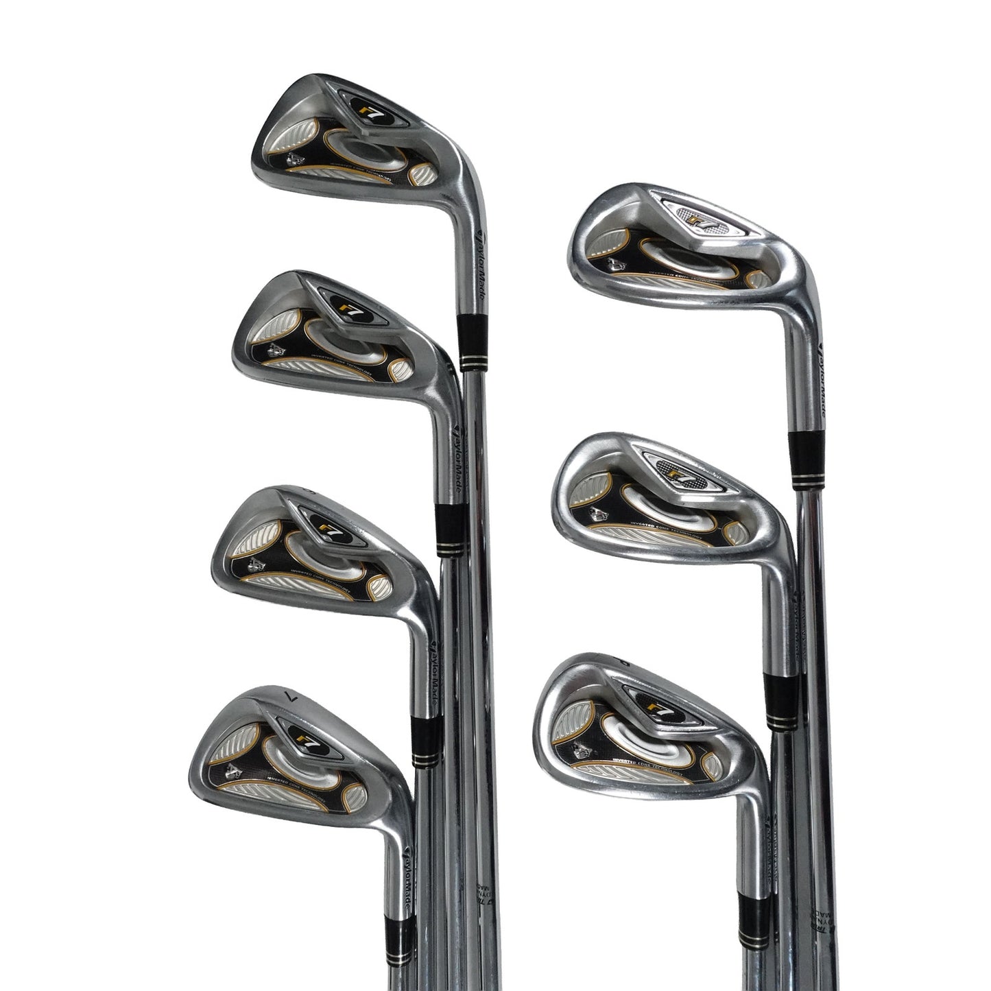 TaylorMade R7 Iron Set Dynamic Gold S300 Stiff Flex Steel 4-PW RH