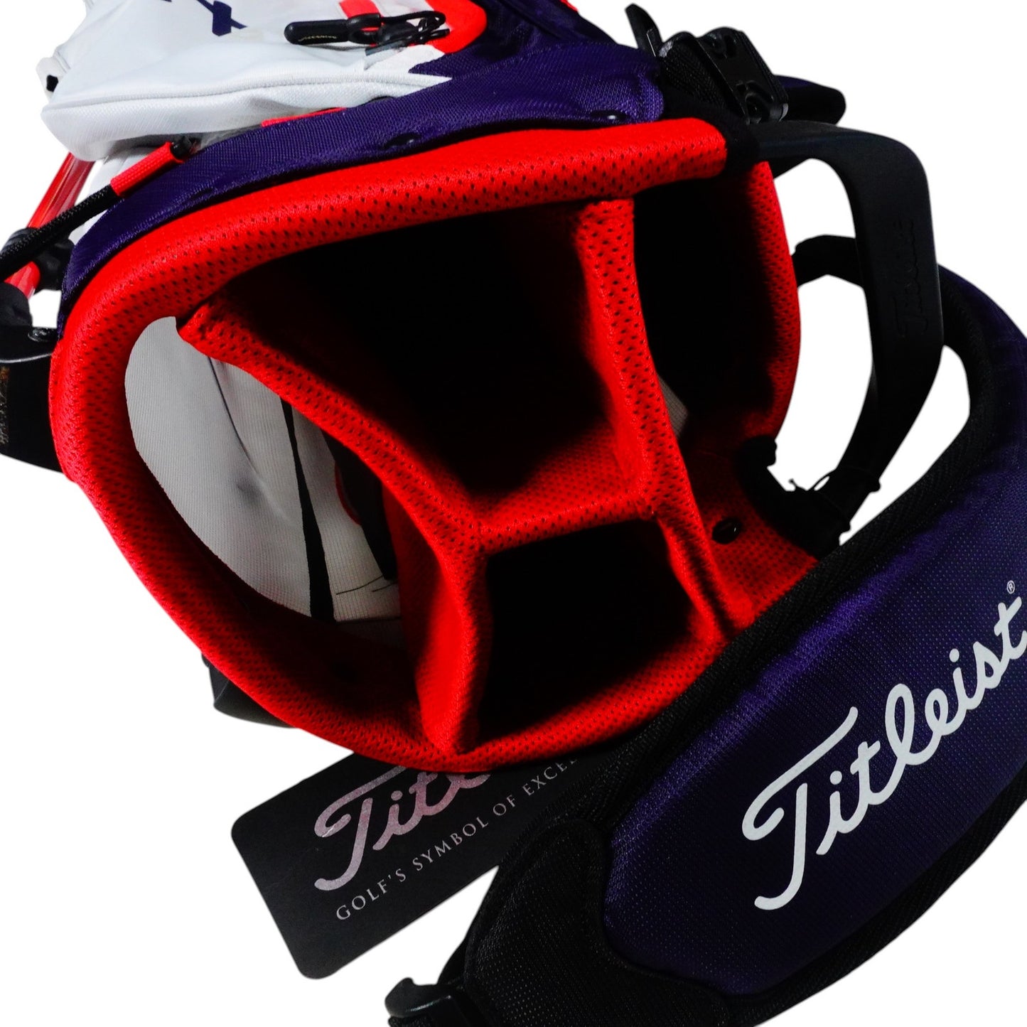 Titleist Players 4 Plus Stand Carry Golf Bag USA Red White Blue 4 Way