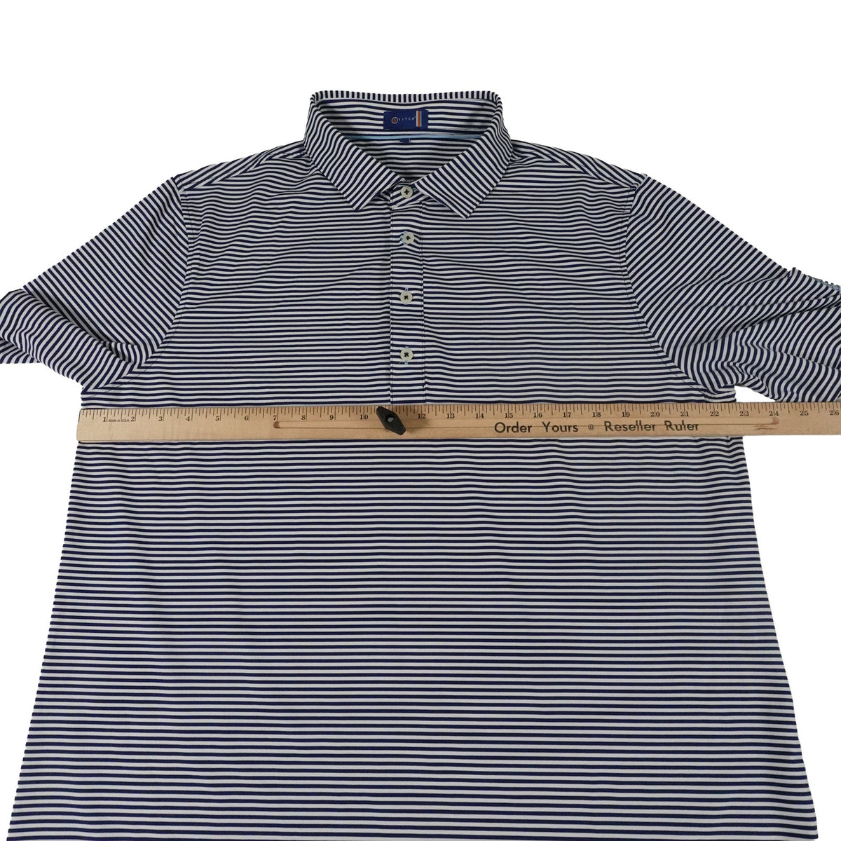 BallenIsles Stitch Performance Striped Golf Polo Shirt Men's Large
