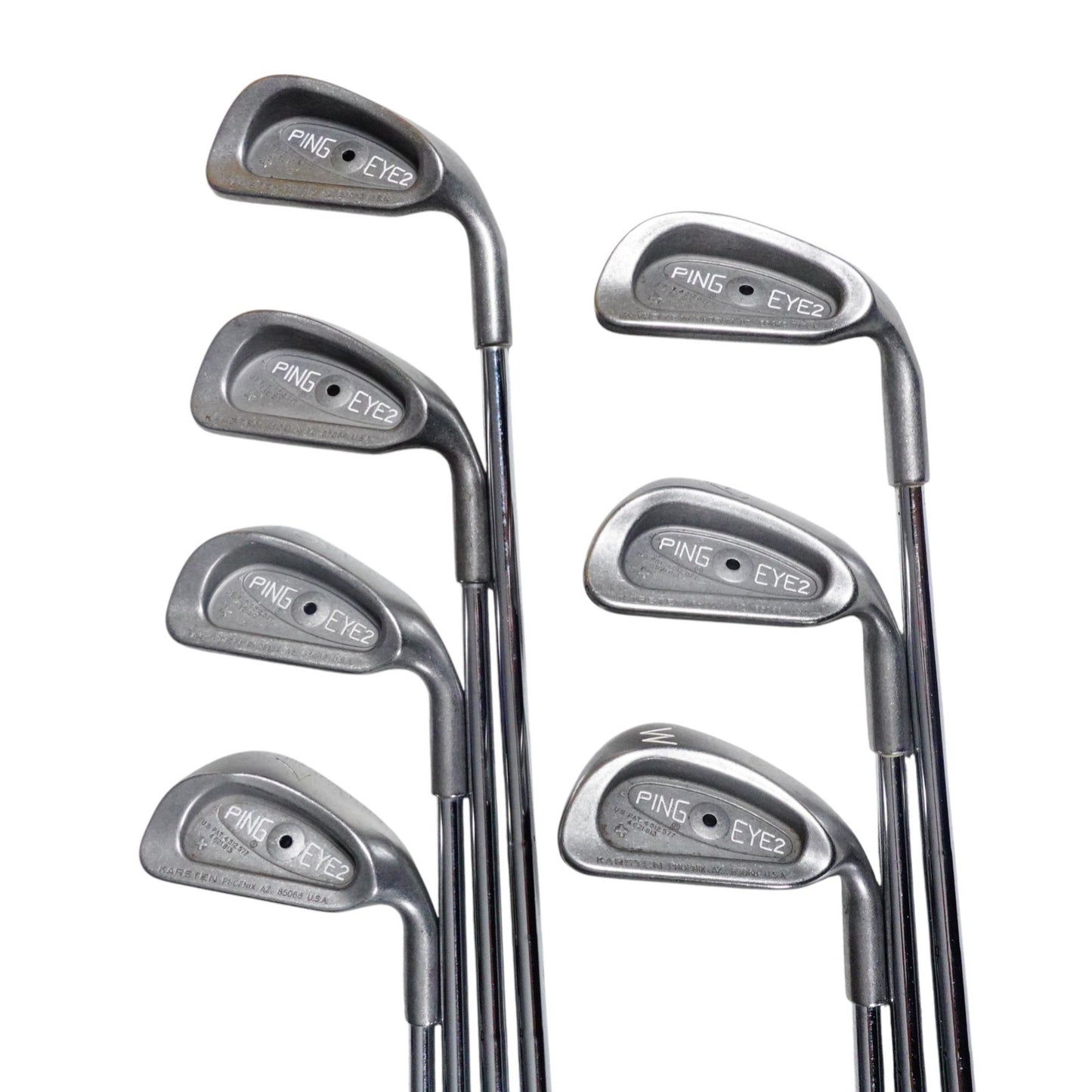 Ping Eye 2 + Black Dot Iron Set KT-M Stiff Flex Steel 4-PW RH NEW GRIPS
