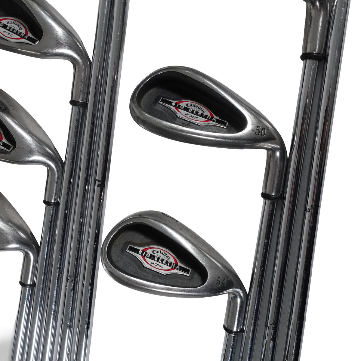 Callaway Big Bertha Iron Set Uniflex Steel 4-10+PW+SW RH NEW GRIPS