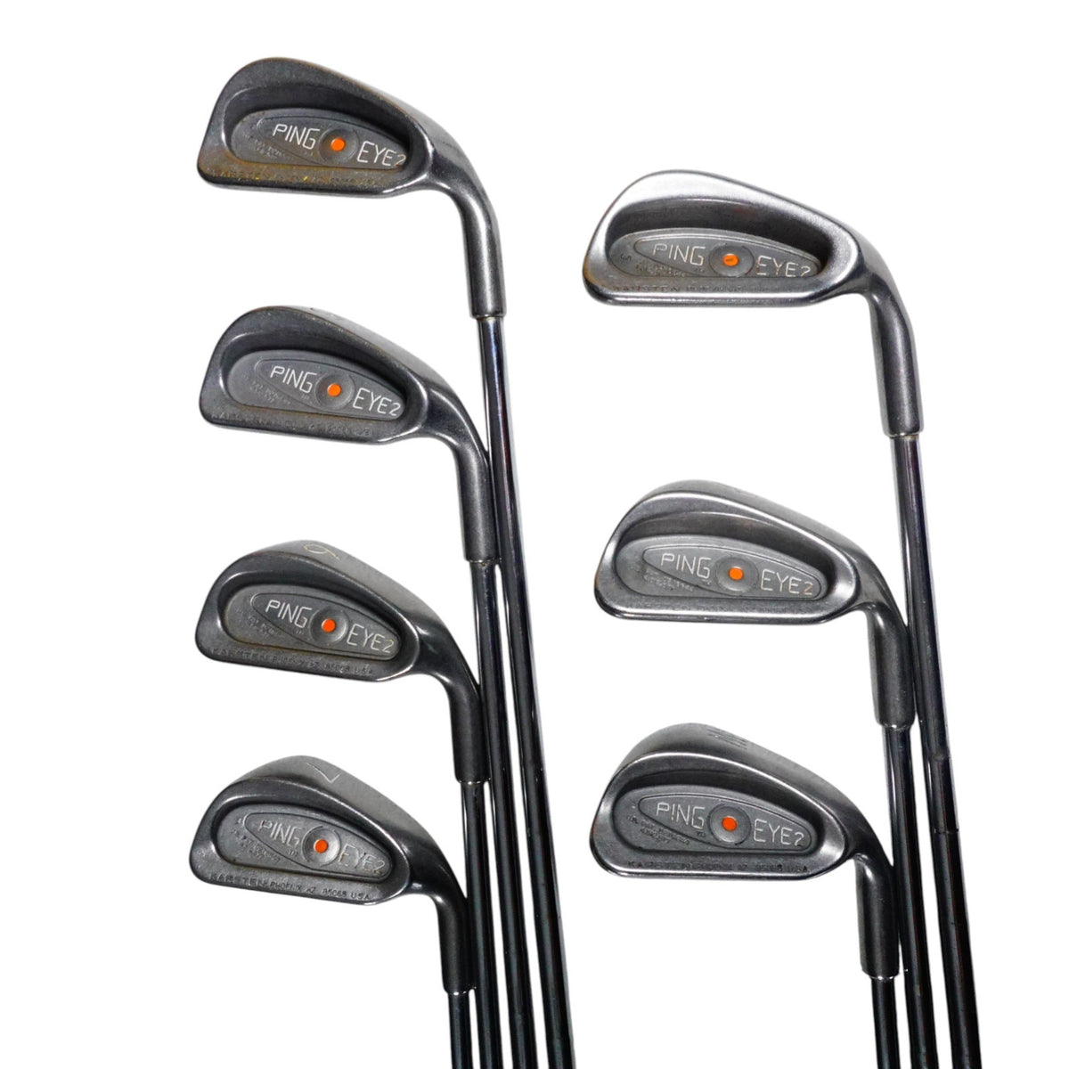 Ping Eye 2 Orange Dot Iron Set ZZ Lite Stiff Steel -0.5" 4-PW RH Matching Serial