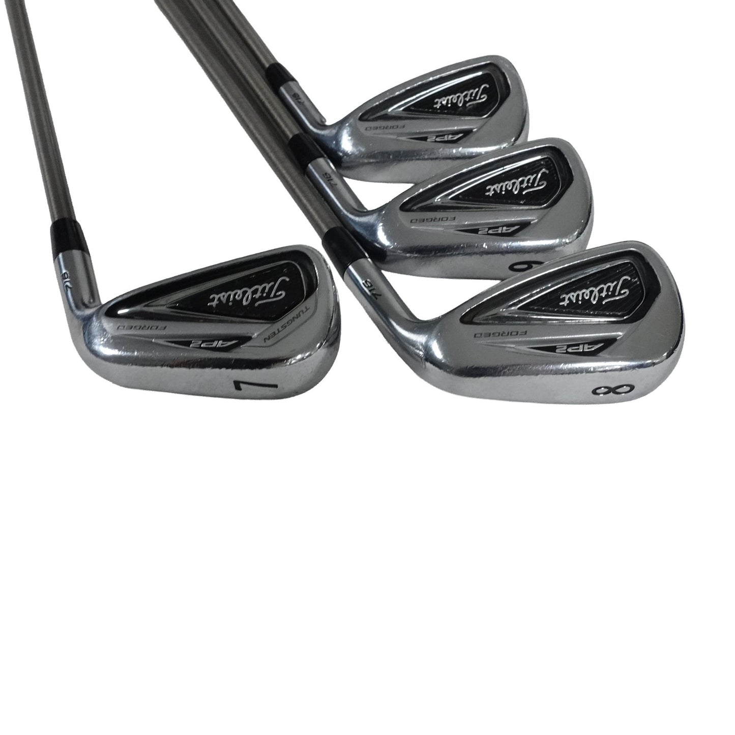 Titleist AP2 716 Iron Set SteelFiber i95 Regular Flex Graphite 4-PW RH NEW GRIPS
