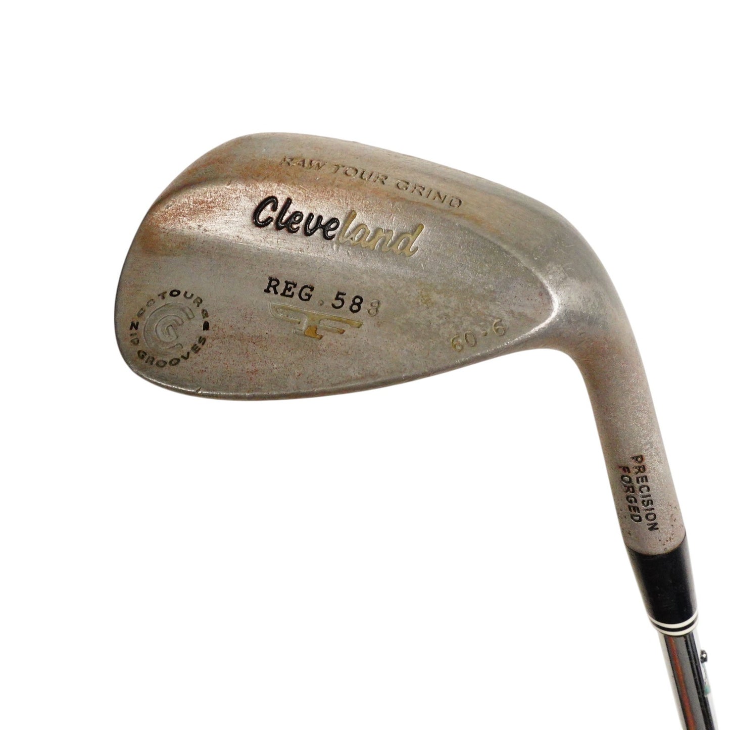 Cleveland 588 Forged Raw Tour Grind 60 Degree 6 Dynamic Gold Golf Pride 35.5" RH