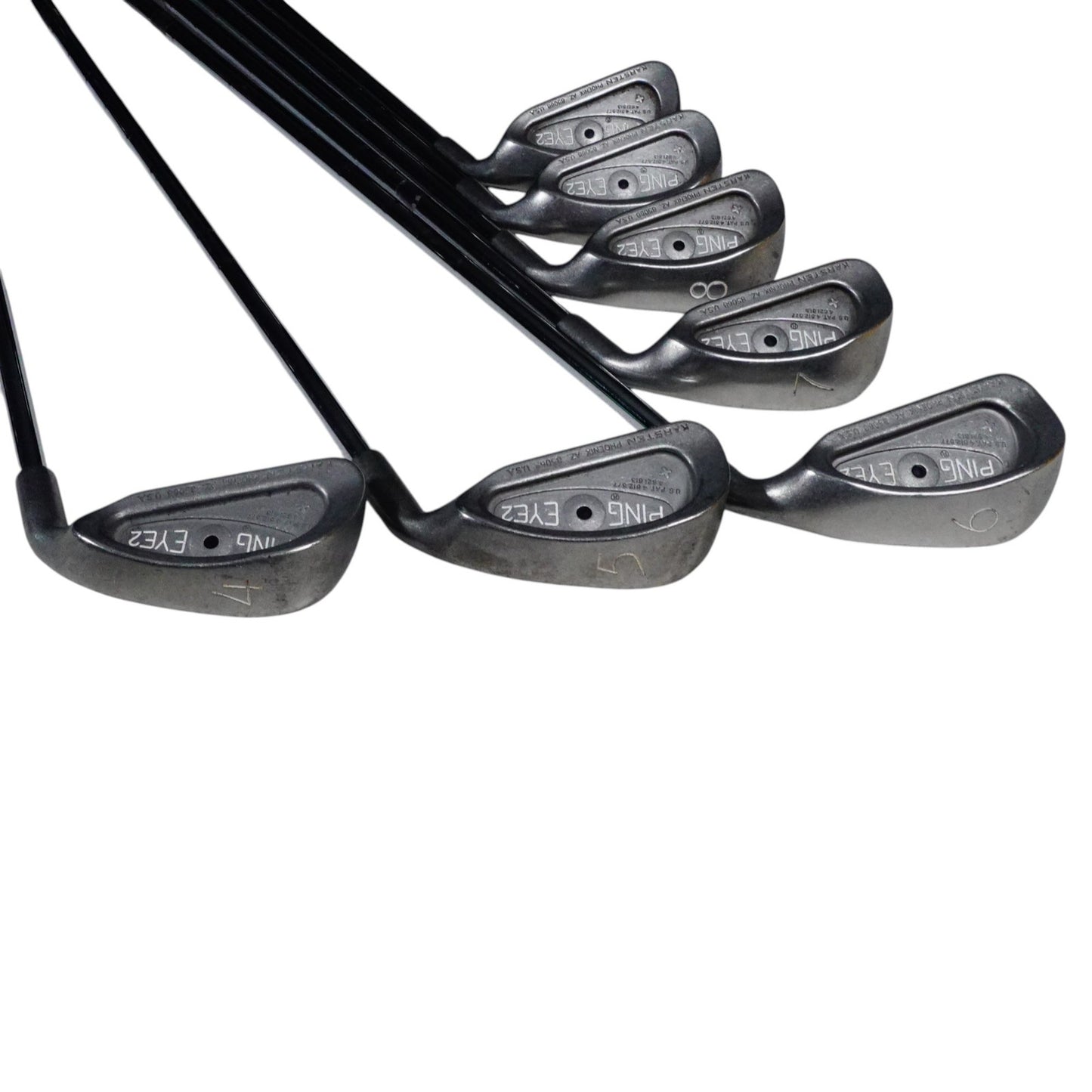 Ping Eye 2 + Black Dot Iron Set KT-M Stiff Flex Steel 4-PW RH NEW GRIPS