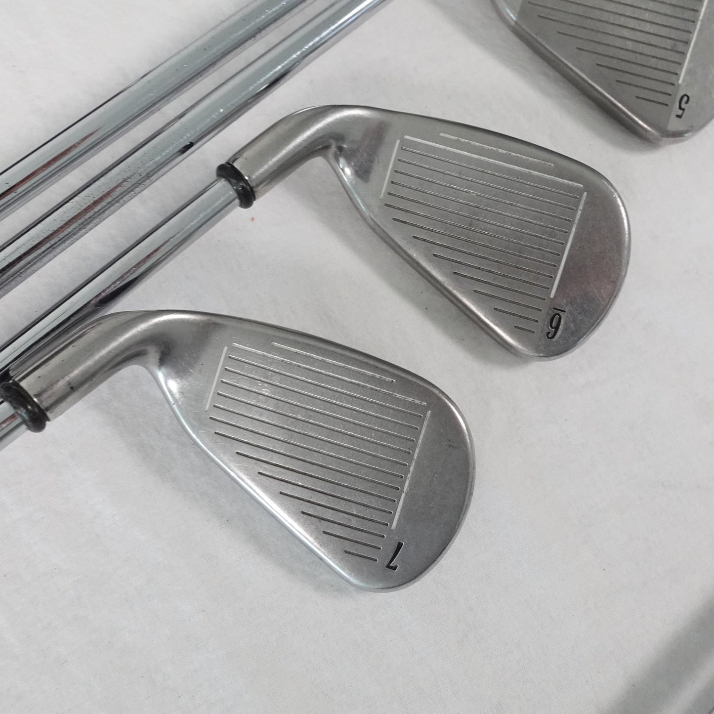 Callaway Big Bertha Iron Set Uniflex Steel 4-10+PW RH +1/2" NEW GRIPS