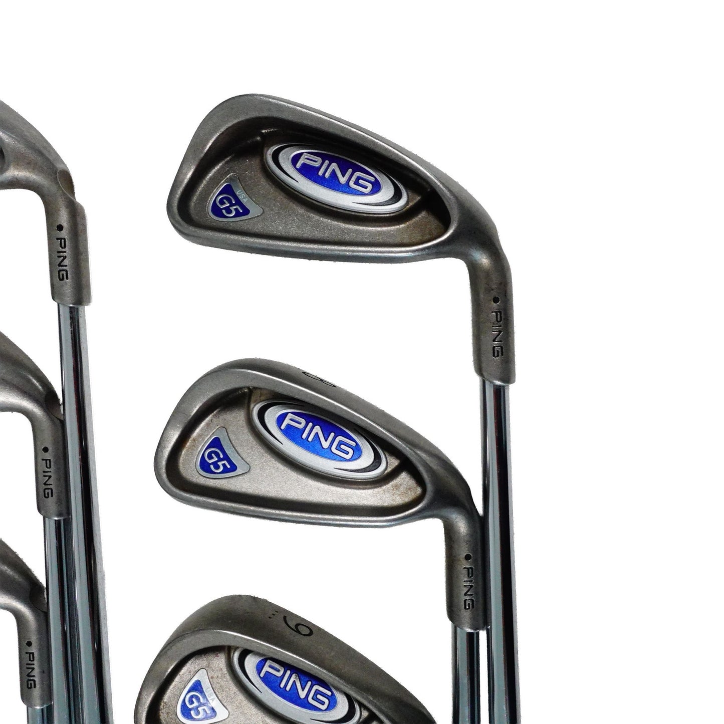 Ping G5 Black Dot Iron Set CS Lite Regular Flex Steel 3-PW RH NEW GRIPS