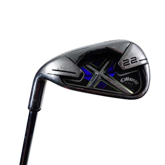 Callaway X22 6 Iron Uniflex Steel Golf Pride CP2 37.5" LH