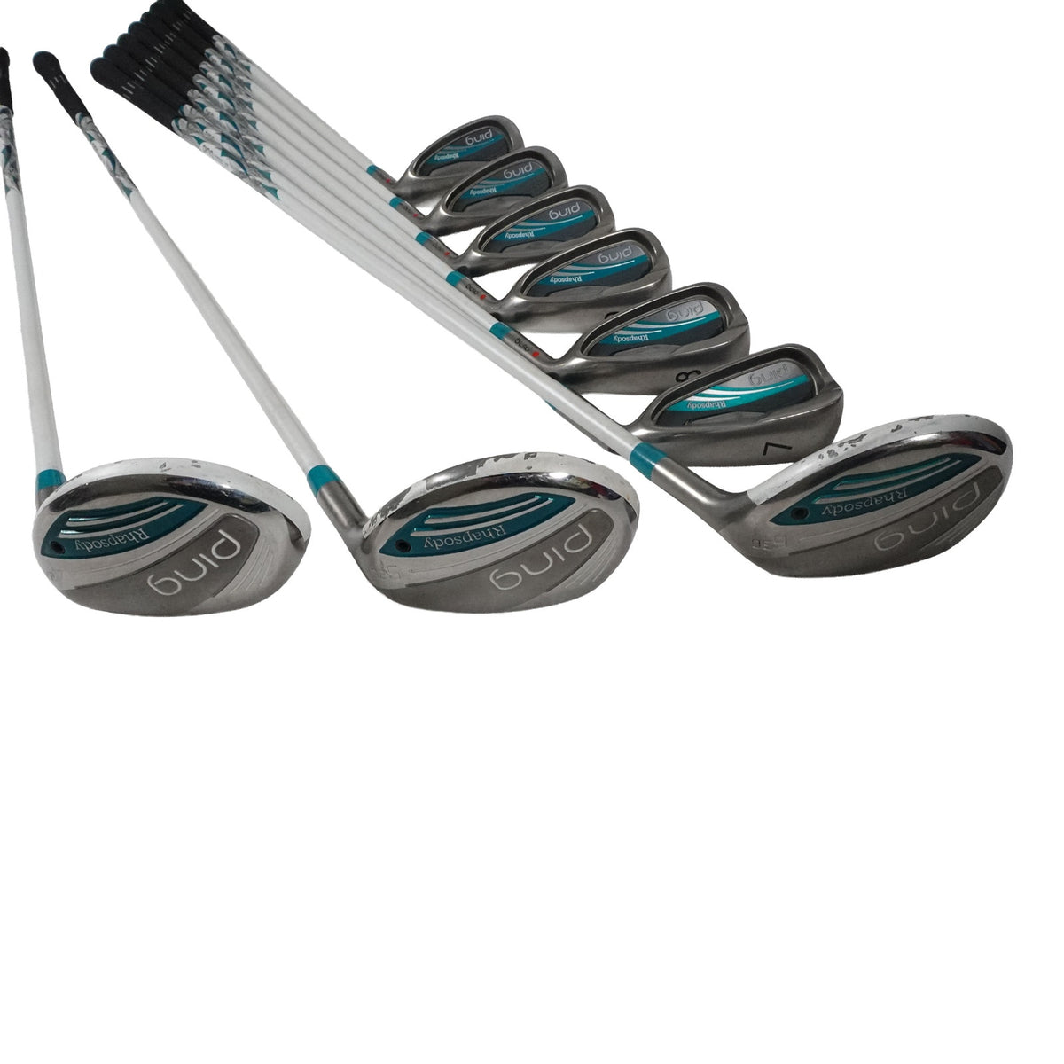 Ping Rhapsody Hybrid Iron Set ULT220 Ladies Flex Graphite 4-6 H 7-PW+U+S -1/2 RH