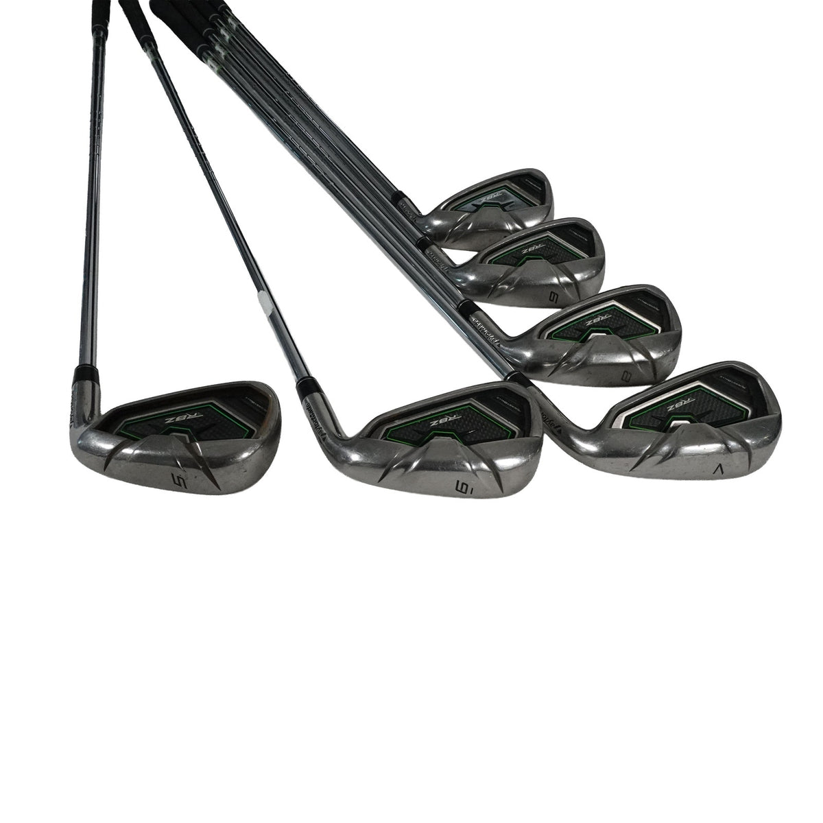 TaylorMade RocketBallZ RBZ Iron Set Regular Flex Steel 5-PW NEW GRIPS