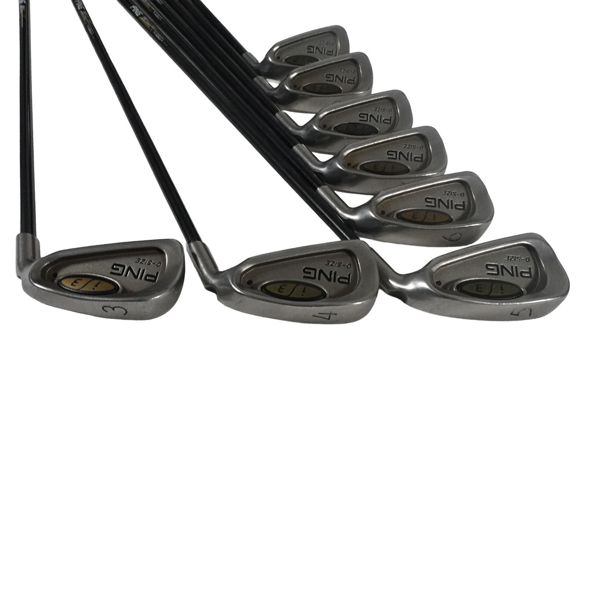 Ping i3 0-Size Black Dot Iron Set 350 Series Regular Flex Graphite 3-PW RH