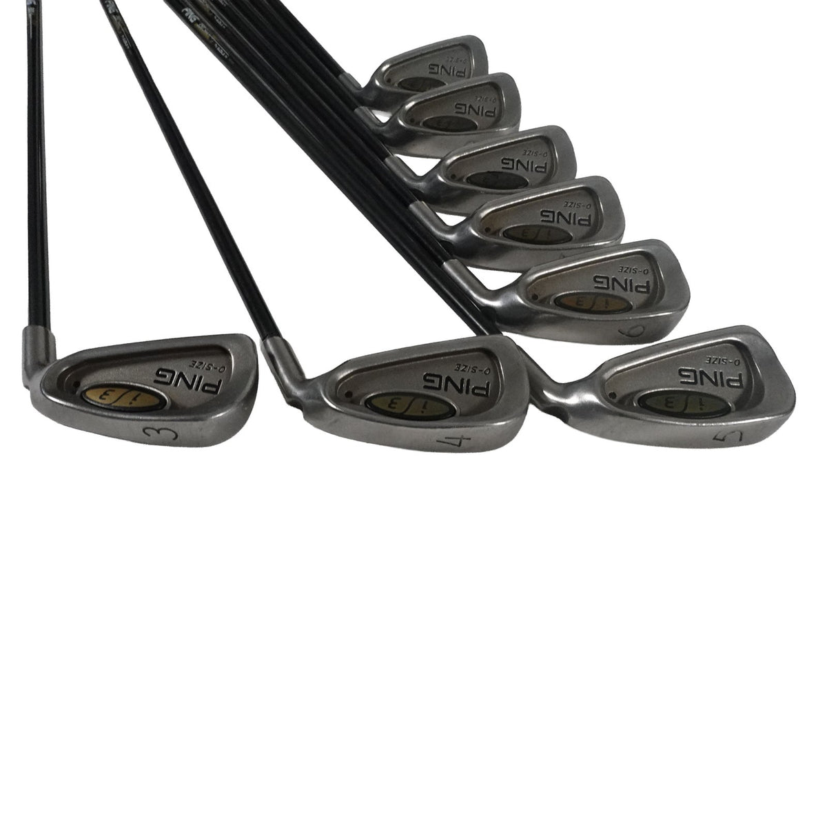 Ping i3 0-Size Black Dot Iron Set 350 Series Regular Flex Graphite 3-PW RH