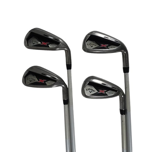 Callaway X Hot Iron Set A Senior Flex Graphite 7-PW RH NEW GRIPS