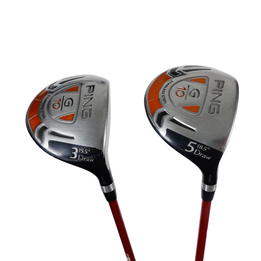 Ping G10 Draw 3 5 Wood Set ACCRA M3 S1 45 Regular Flex Graphite RH