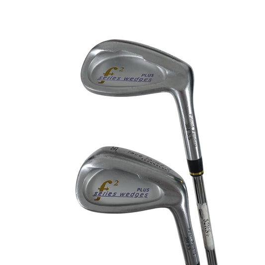 Face Forward F2 Plus Gap Sand Wedge 52 56 Degree Set Steel RH NEW GRIPS