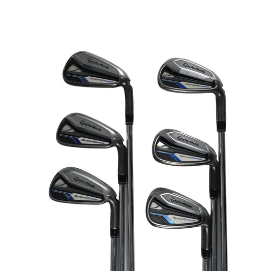 TaylorMade SpeedBlade Iron Set Regular Flex 85g Steel RH 5-PW NEW GRIPS