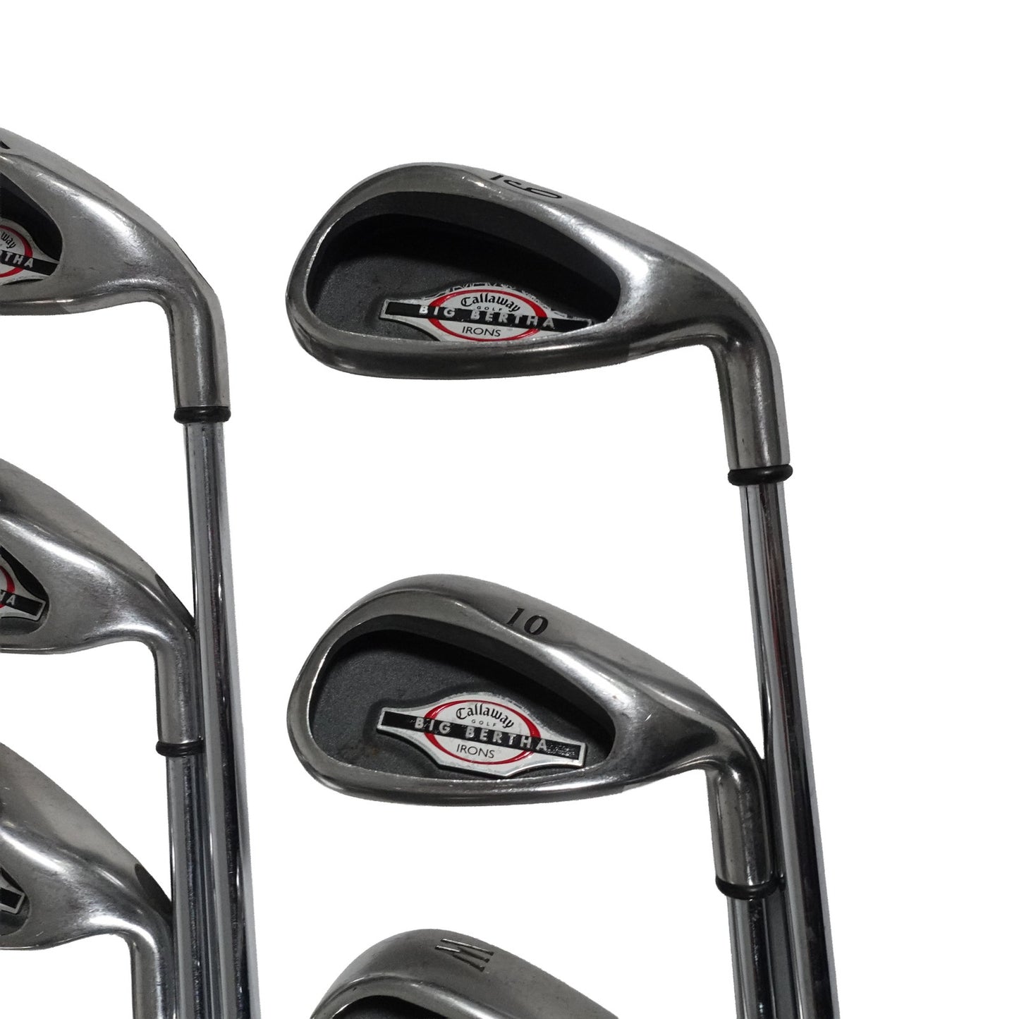 Callaway Big Bertha Iron Set Uniflex Steel 4-10+PW+SW RH NEW GRIPS
