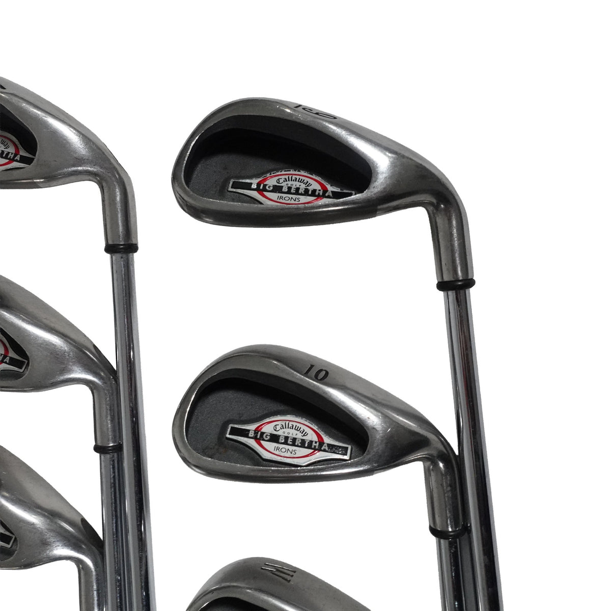 Callaway Big Bertha Iron Set Uniflex Steel 4-10+PW+SW RH NEW GRIPS