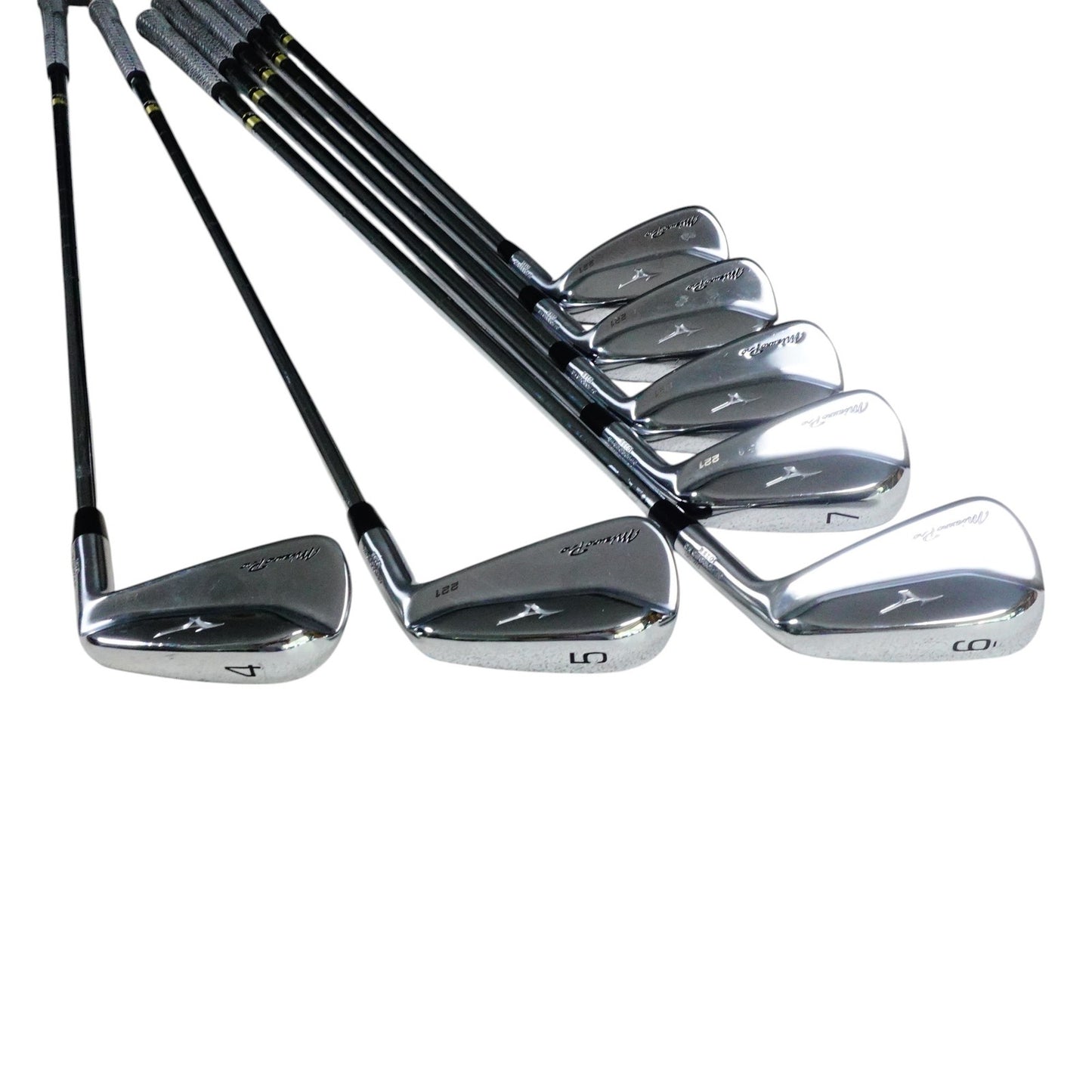 Mizuno Pro 221 Iron Set Dynamic Gold S300 Stiff Flex Steel 4-PW Very Good RH