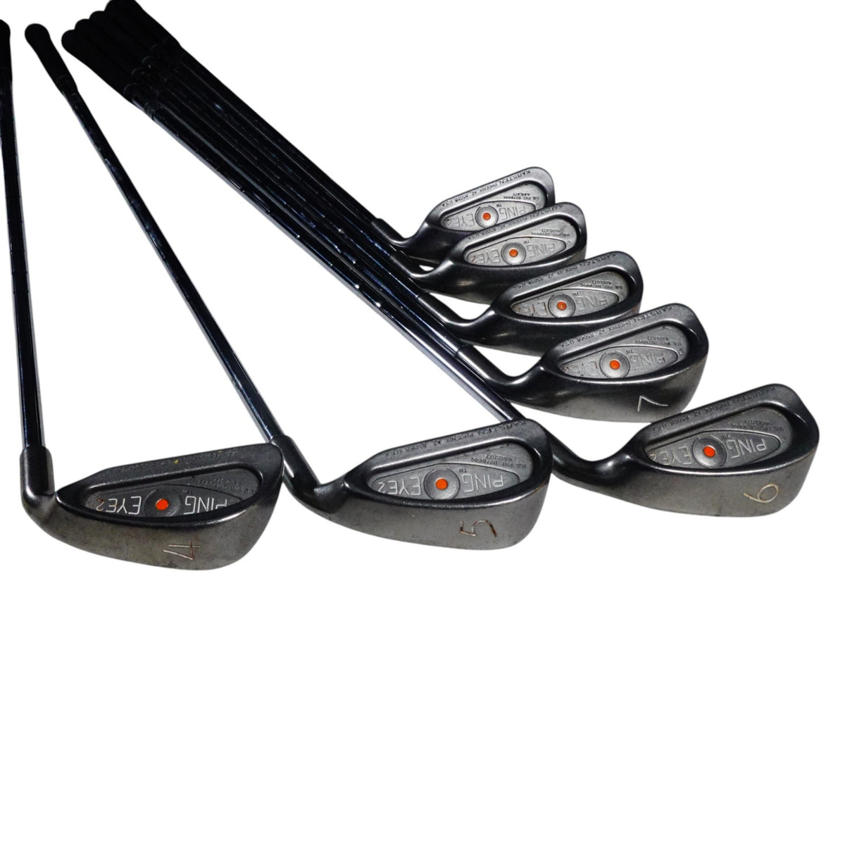 Ping Eye 2 Orange Dot Iron Set ZZ Lite Stiff Steel -0.5" 4-PW RH Matching Serial