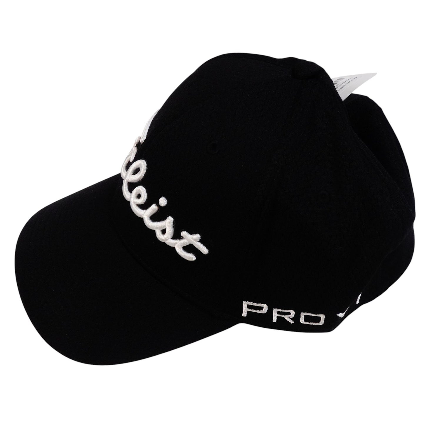 Titleist Tour Elite Pro V1 FJ Embroidered Golf Hat Black White Letters M / L