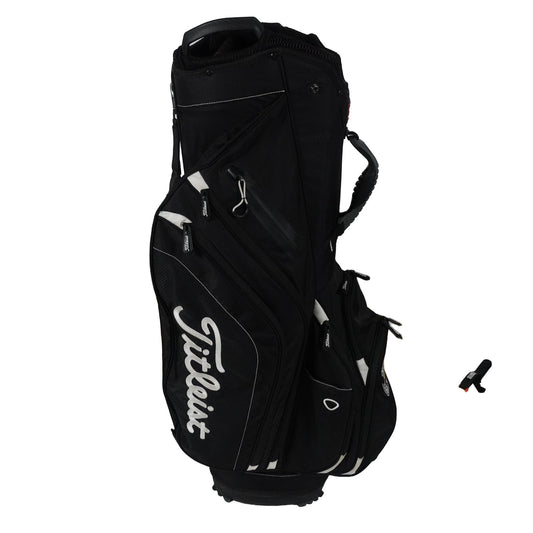 Titleist 14 Way Black Aspetuck Valley CC Cart Golf Bag w Rain Cover