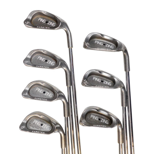 Ping Zing Black Dot Iron Set JZ Stiff Flex Steel 5-PW+SW Matching Serials RH