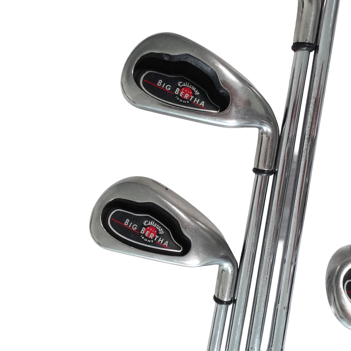 Callaway Big Bertha Iron Set Uniflex Steel 4-10+PW RH +1/2" NEW GRIPS