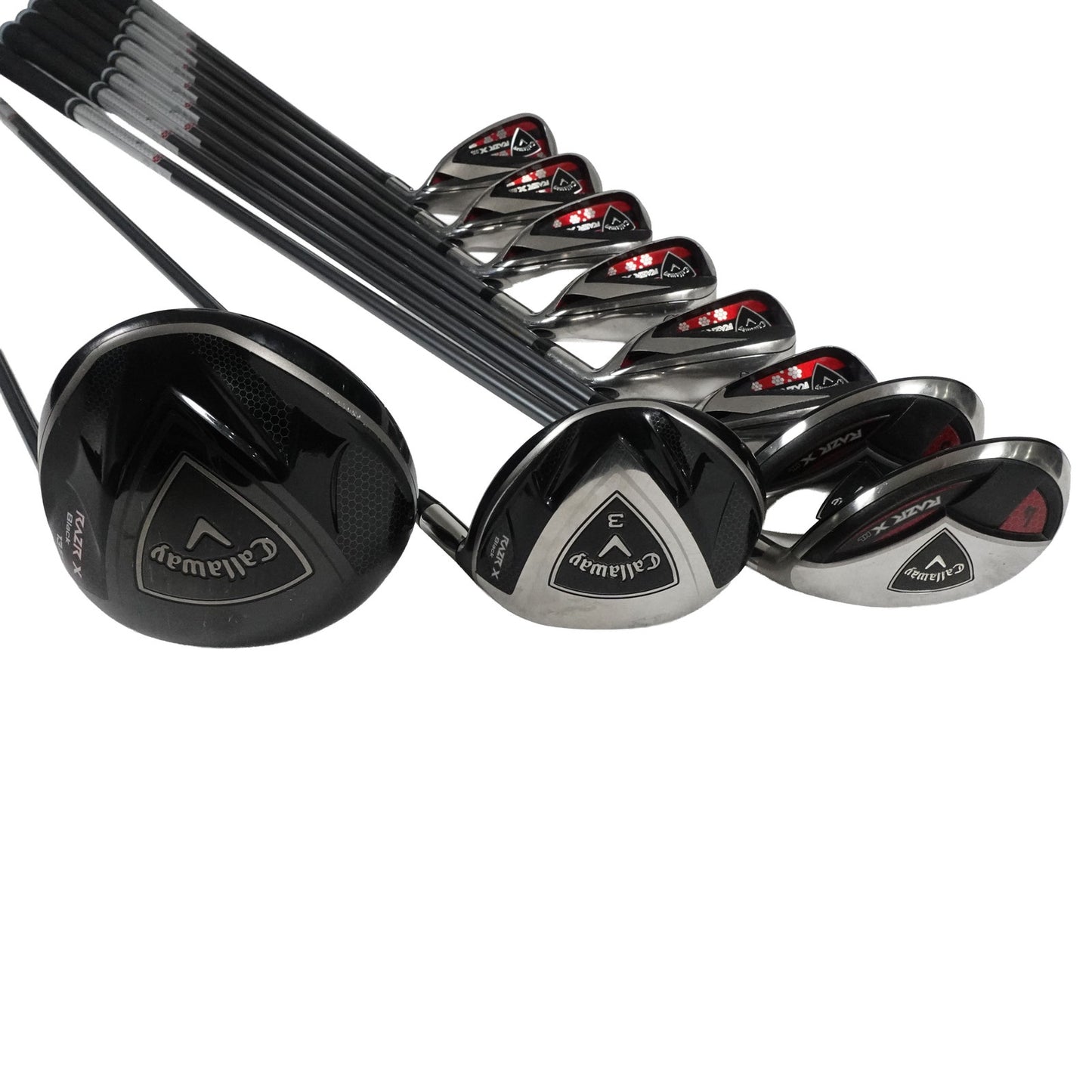 Callaway Razr X HL Set Driver 3 Wood Iron Set 4 5H 6-SW Ladies Flex RH NEW GRIPS