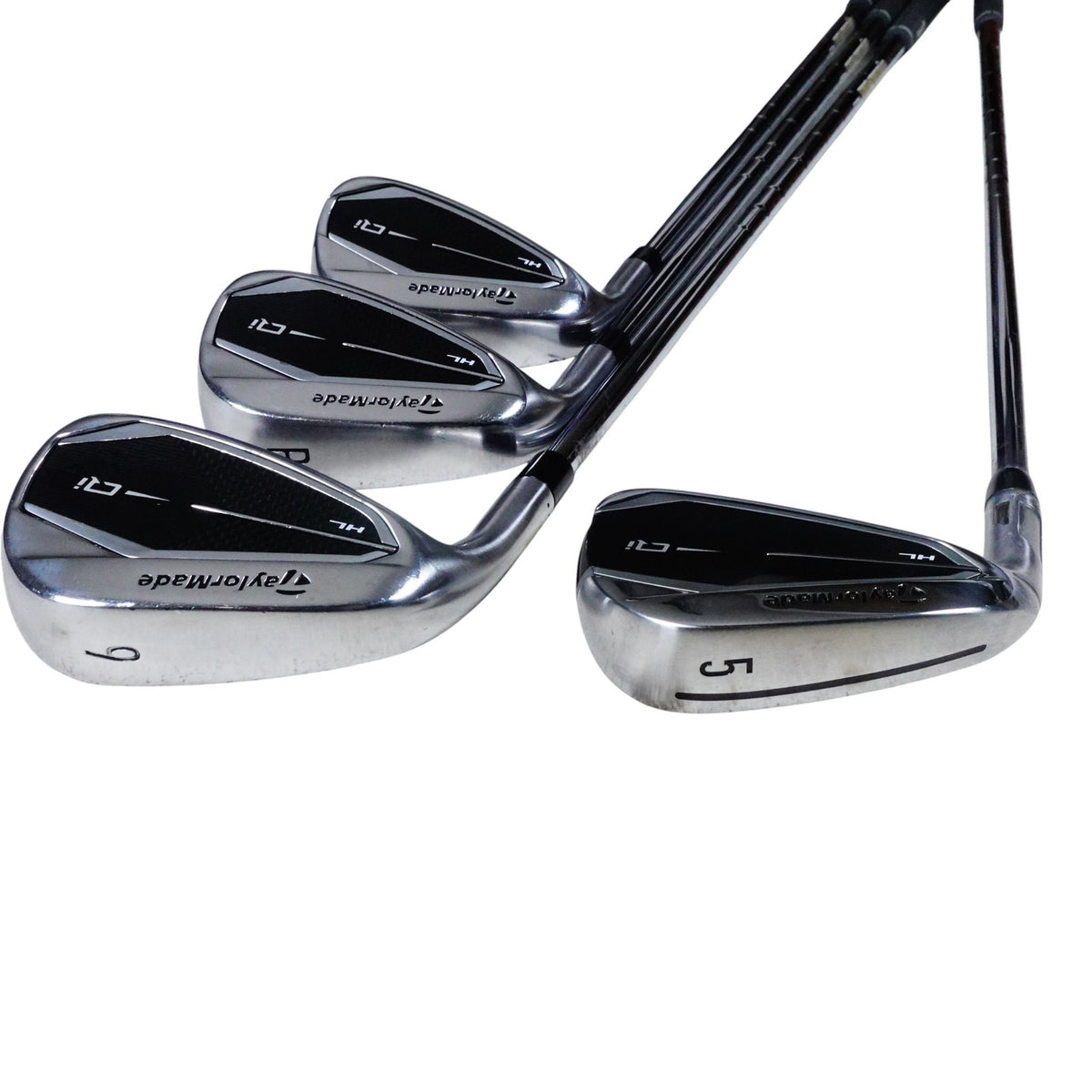 TaylorMade QI HL Iron Set Dynamic Gold 105 S300 Stiff Flex Steel 5-PW+A LH