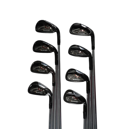 TaylorMade Burner 2.0 Iron Set Rifle FCM 6.0 Stiff Flex Steel 3-PW RH