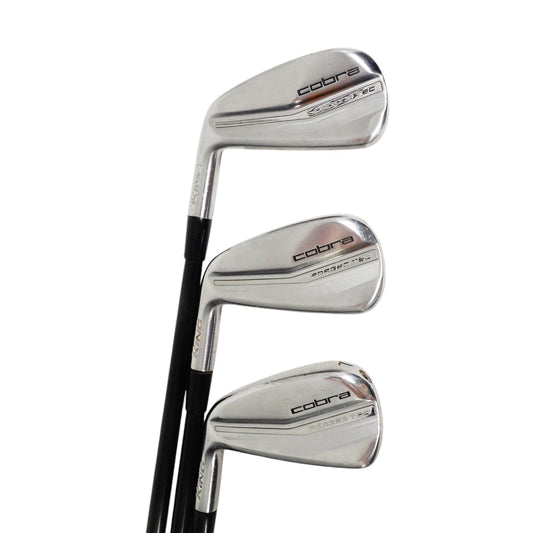 Cobra Forged Tec 5 6 7 Iron Set MMT 105 TX Graphite Extra Stiff Graphite LH