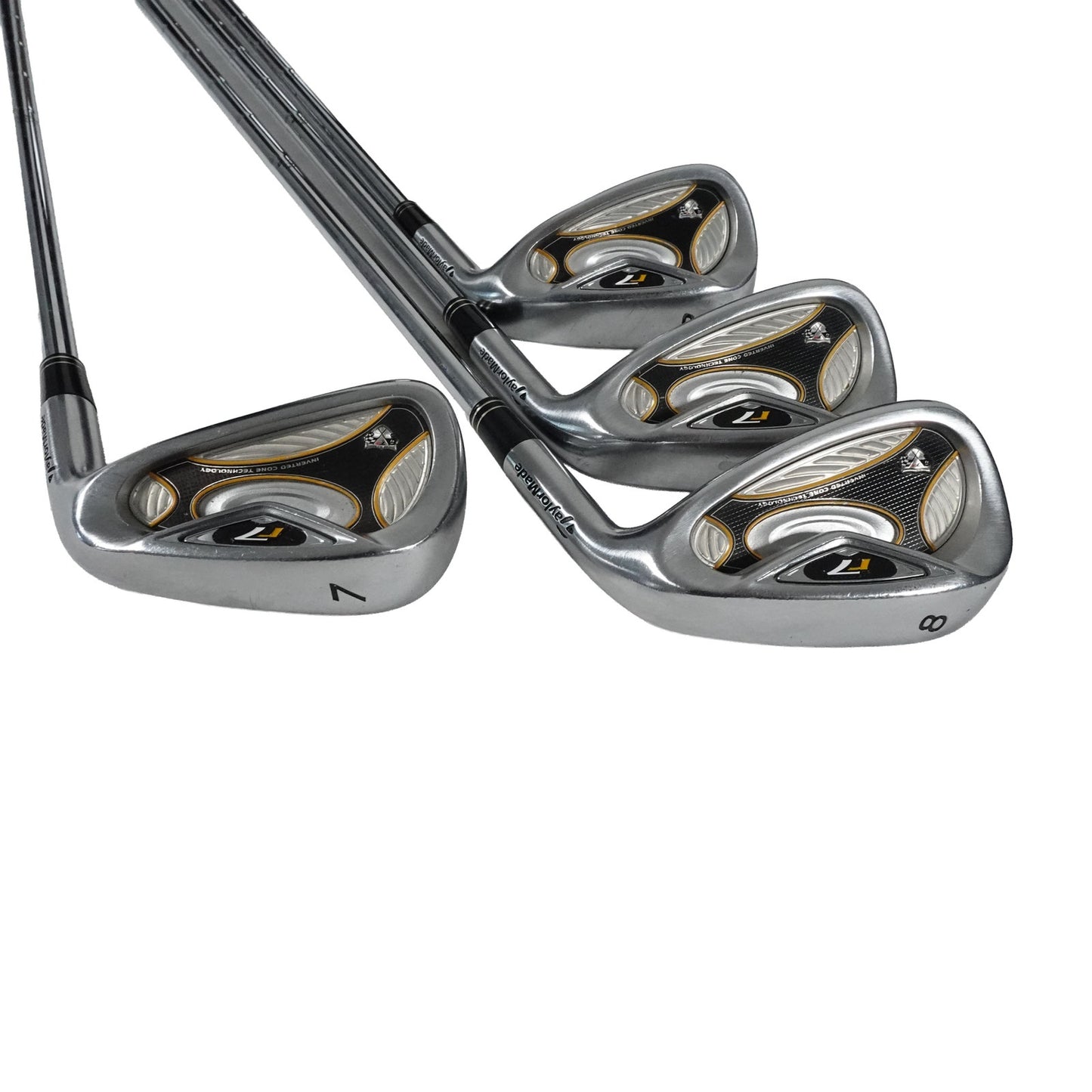 TaylorMade R7 Iron Set Dynamic Gold S300 Stiff Flex Steel 4-PW RH