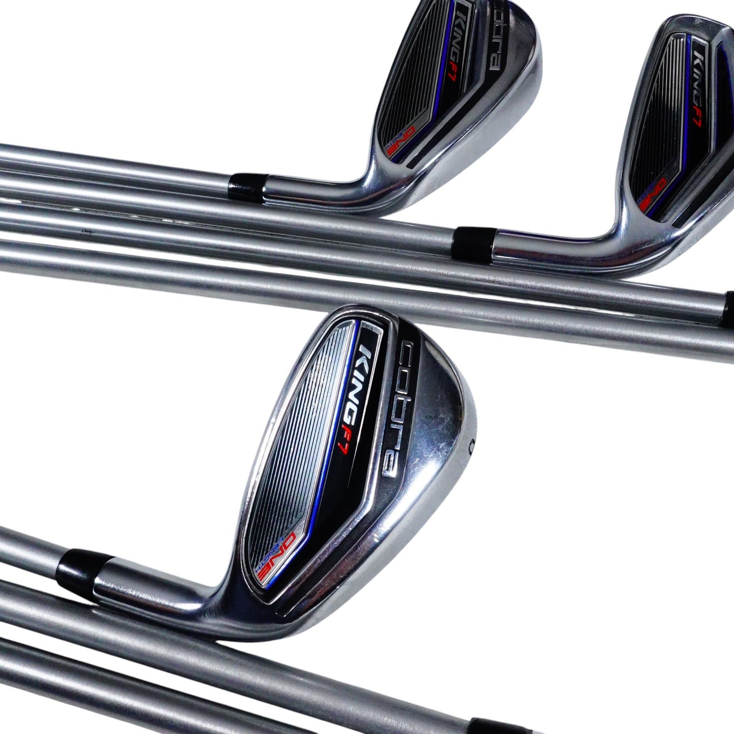 Cobra King F7 One Length Iron Set KBS Tour C Taper 130 X Stiff Steel 4-PW RH