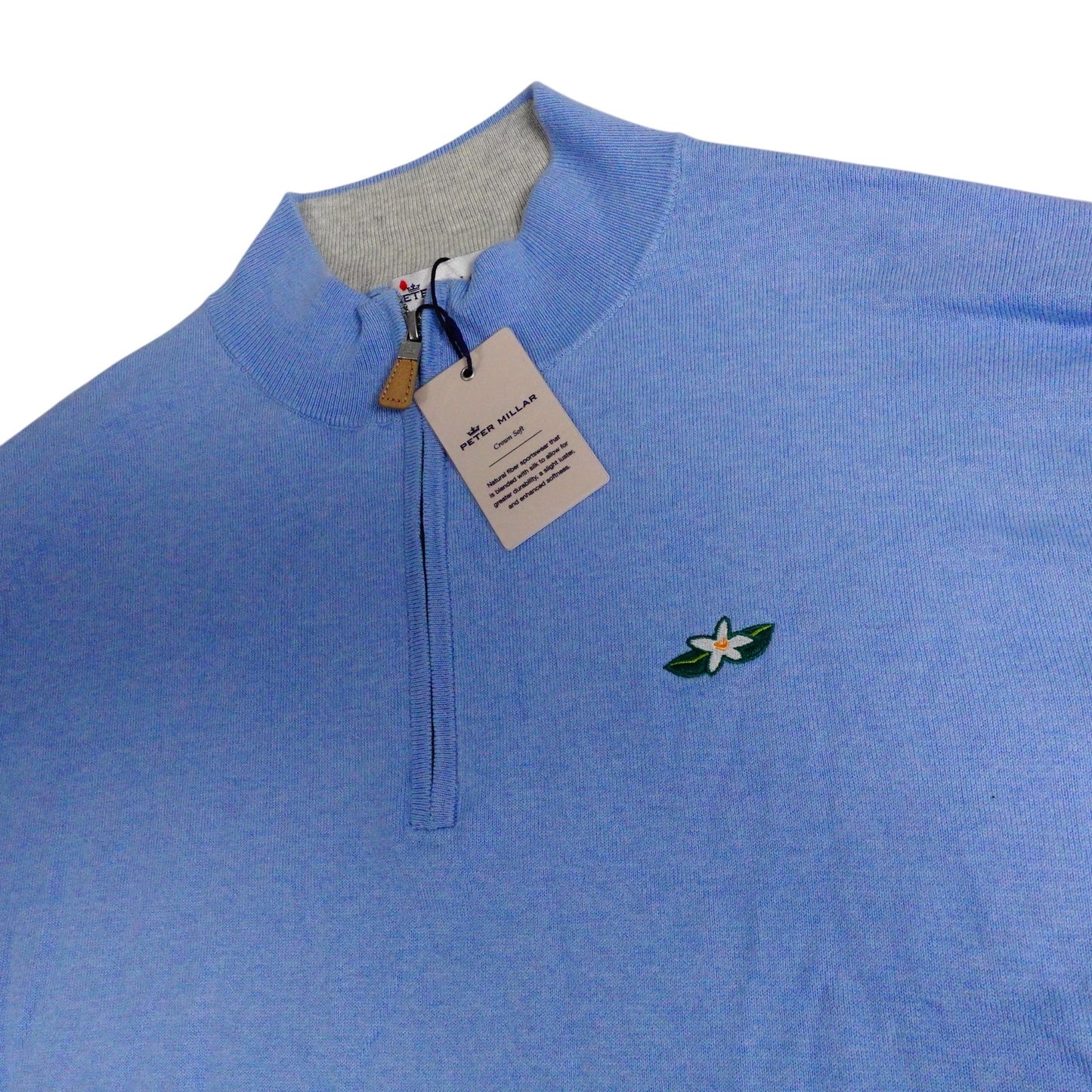 Peter Millar Mens 1/4 Zip Pima Cotton Silk Cashmere Golf Sweater Pull Over XL