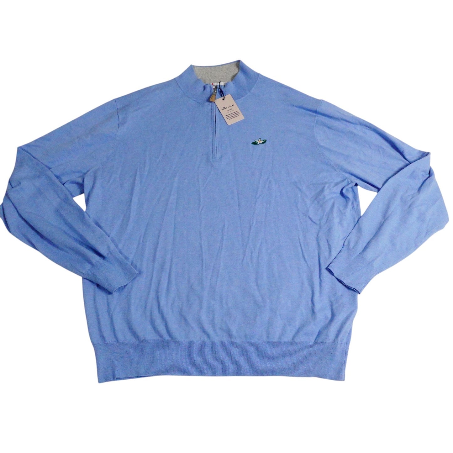 Peter Millar Mens 1/4 Zip Pima Cotton Silk Cashmere Golf Sweater Pull Over XL