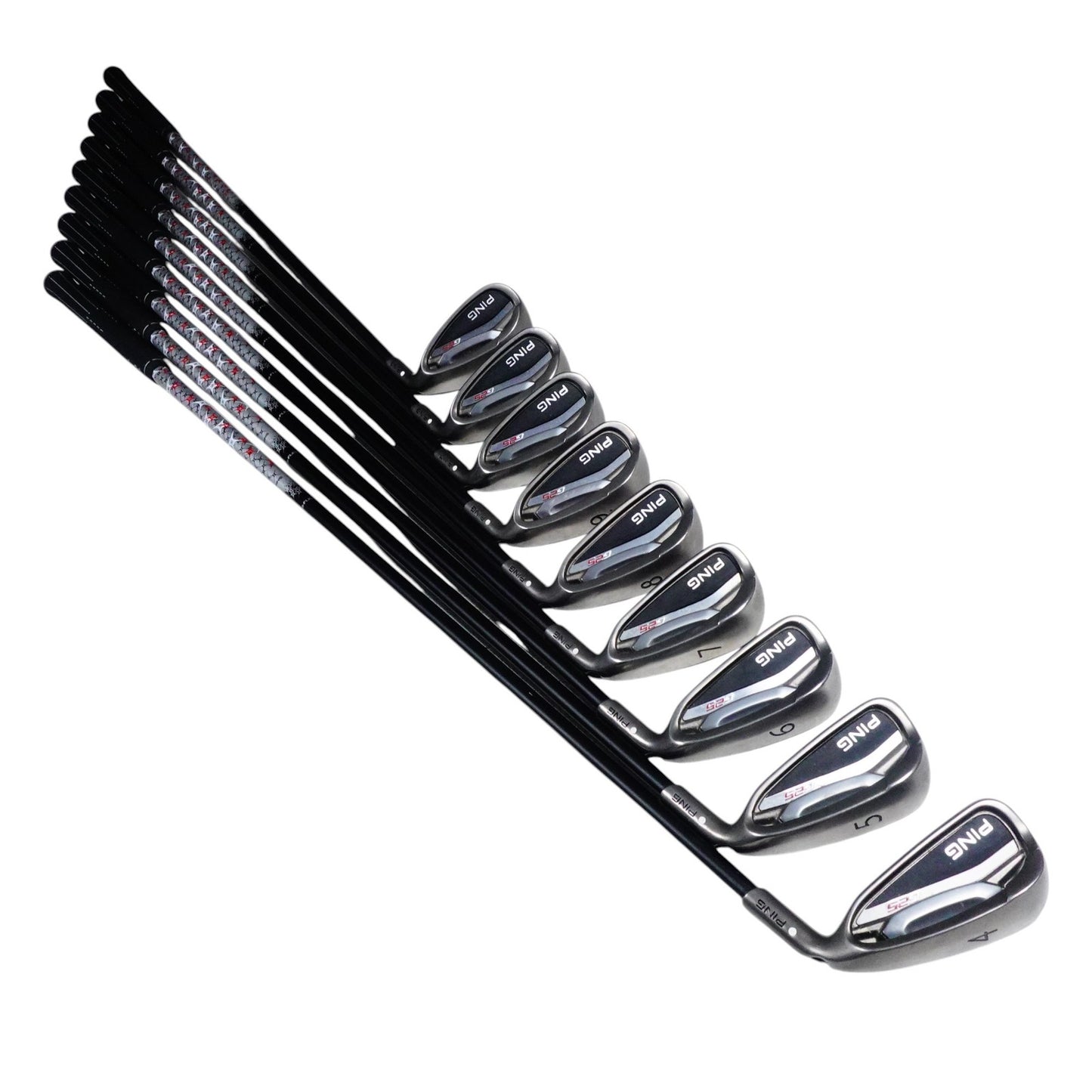 Ping G25 White Dot Iron Set TFC 189 Graphite Stiff Flex 4-PW+U+SW +1/2" RH