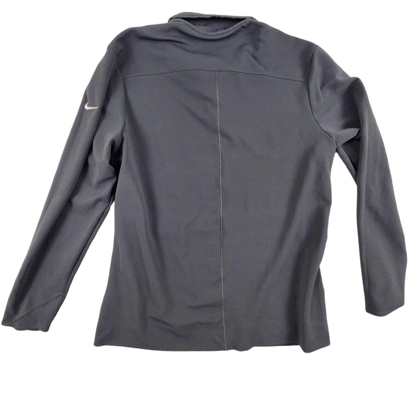 Nike Dri Fit Gray Long Sleeve 1/4 Zip Pullover Large