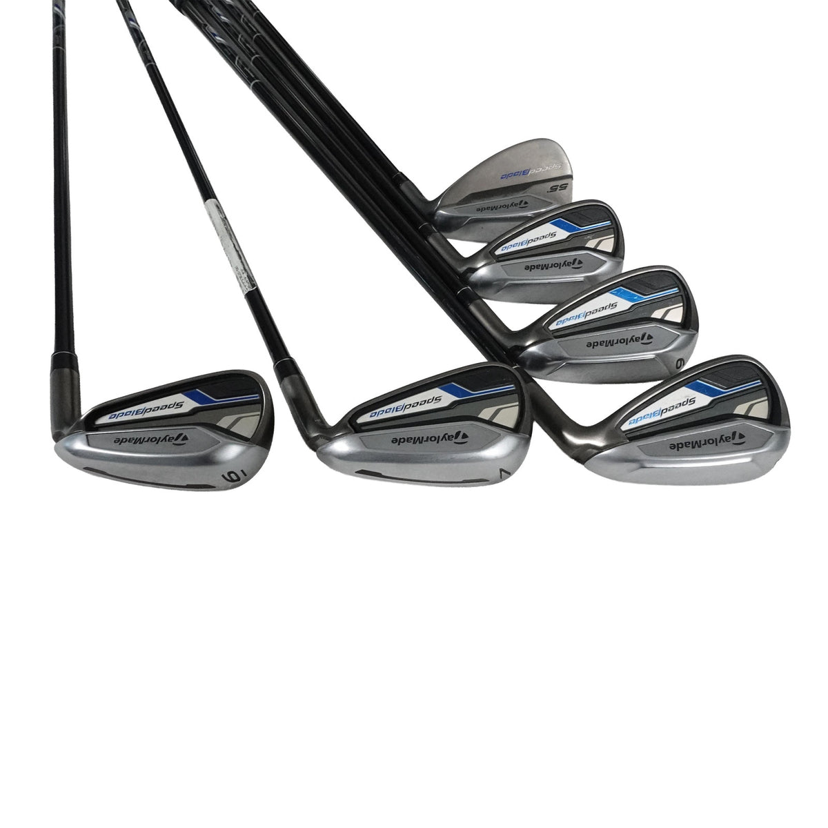 TaylorMade SpeedBlade Iron Set M Flex Senior Graphite 6-PW+SW NEW GRIPS