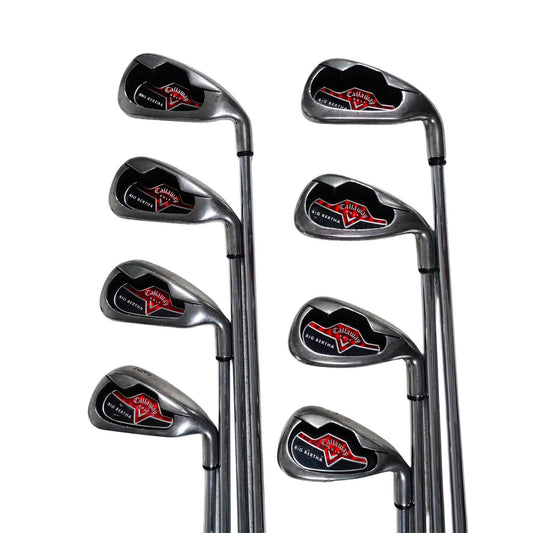 Callaway Big Bertha Iron Set Uniflex Steel 3-PW RH NEW GRIPS